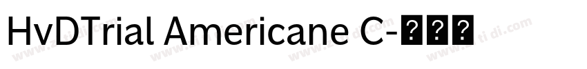 HvDTrial Americane C字体转换